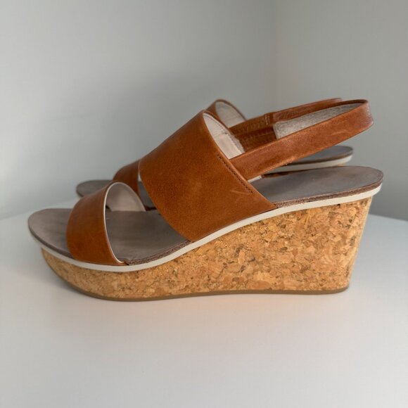 Coclico Mandrake wedge sandal, tan, size EU 39 - Picture 4 of 10